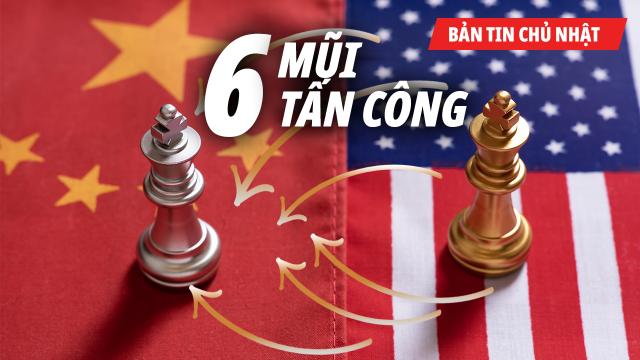 Trung Quốc tăng ngân sách quốc phòng. Trump dùng 6 mũi tấn công bao vây.