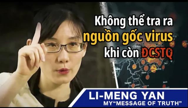 Diêm Lệ Mộng ĐCSTQ còn tồn tại thì không thể tra ra nguồn gốc virus