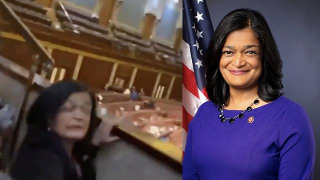 Pramila Jayapal không đeo khẩu trang