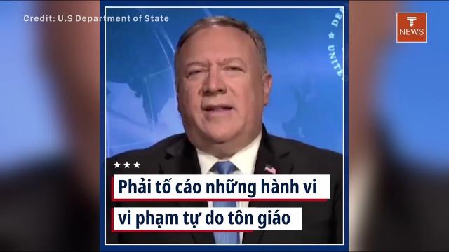 Mike Pompeo Phải tố cáo những hành vi vi phạm tự do tôn giáo