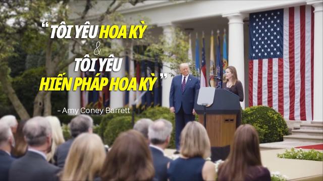 Amy Coney Barret Tôi yêu Hoa Kỳ và tôi yêu Hiến pháp Hoa Kỳ