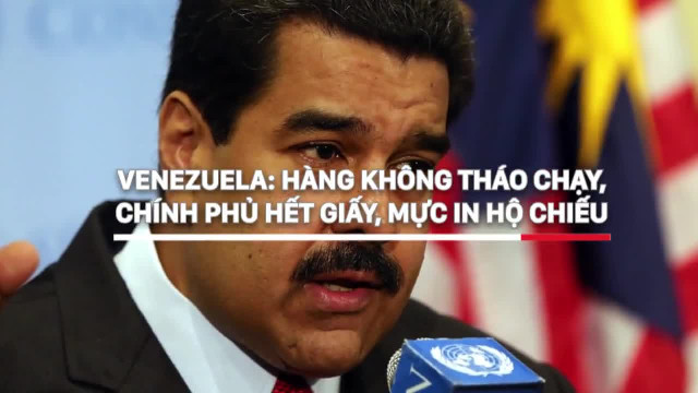 Venezuela  Hàng không tháo chạy, chính phủ hết giấy, mực in hộ chiếu