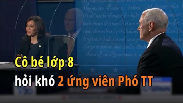 Tranh biện PTT Mỹ 2020: 2 ứng cử viên trả lời câu hỏi khó của cô bé lớp 8