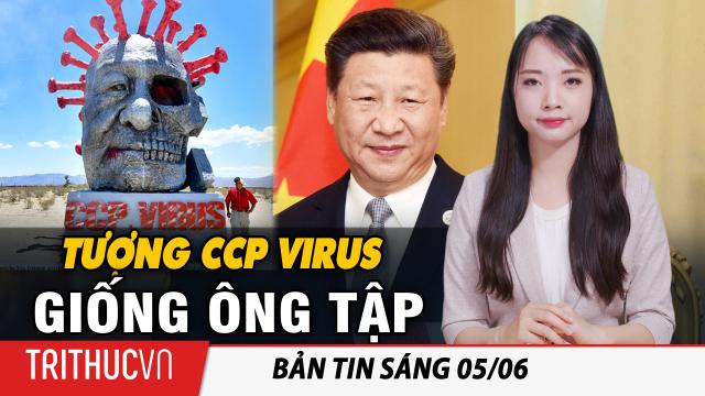 Tin sáng 5/6: Tác phẩm điêu khắc virus Vũ Hán thu hút sự chú ý vì trông giống ông Tập Cận Bình