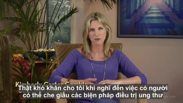 Kimberly Carter Gamble: Các giải pháp trị ung thư đã bị che giấu