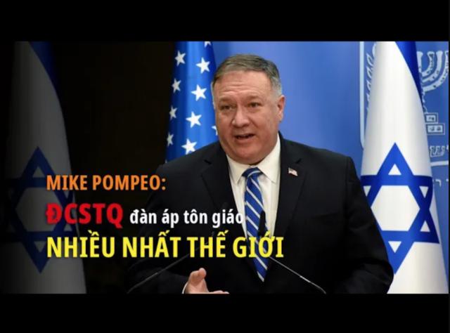 Pompeo thăm Vatican ĐCSTQ đàn áp tôn giáo nhiều nhất thế giới