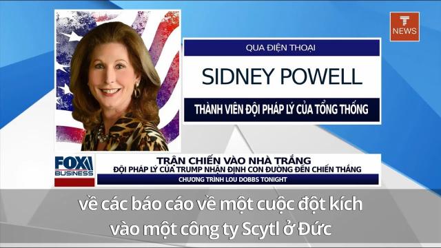 [VIỆT SUB] Luật sư Sidney Powell nói về chuyện máy chủ ở Đức bị tịch thu