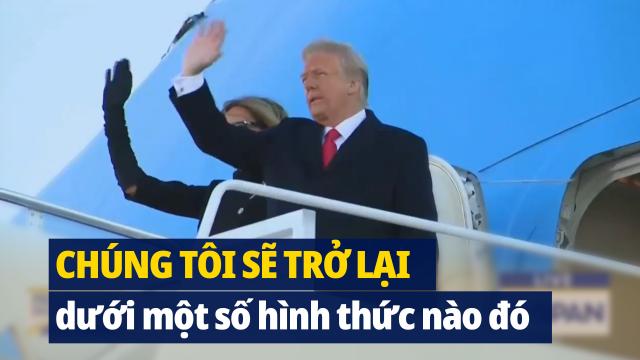 Trump phát biểu trong lễ chia tay tại Căn cứ Không quân Andrews