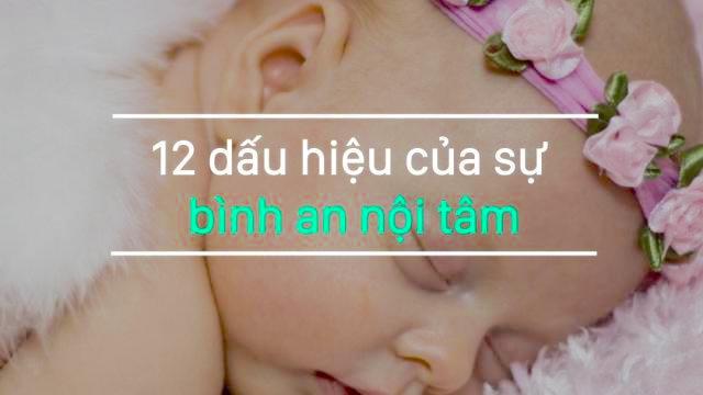 12 dấu hiệu của sự bình yên nội tâm