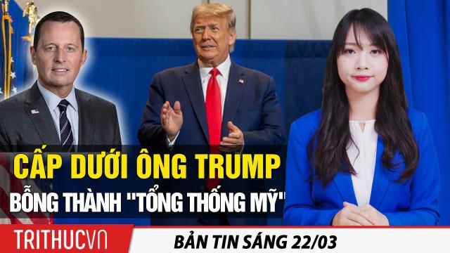 Tin sáng 22/3: Cấp dưới ông Trump bỗng thành “Tổng thống Mỹ”;Harris nói hút cần sa mang lại niềm vui